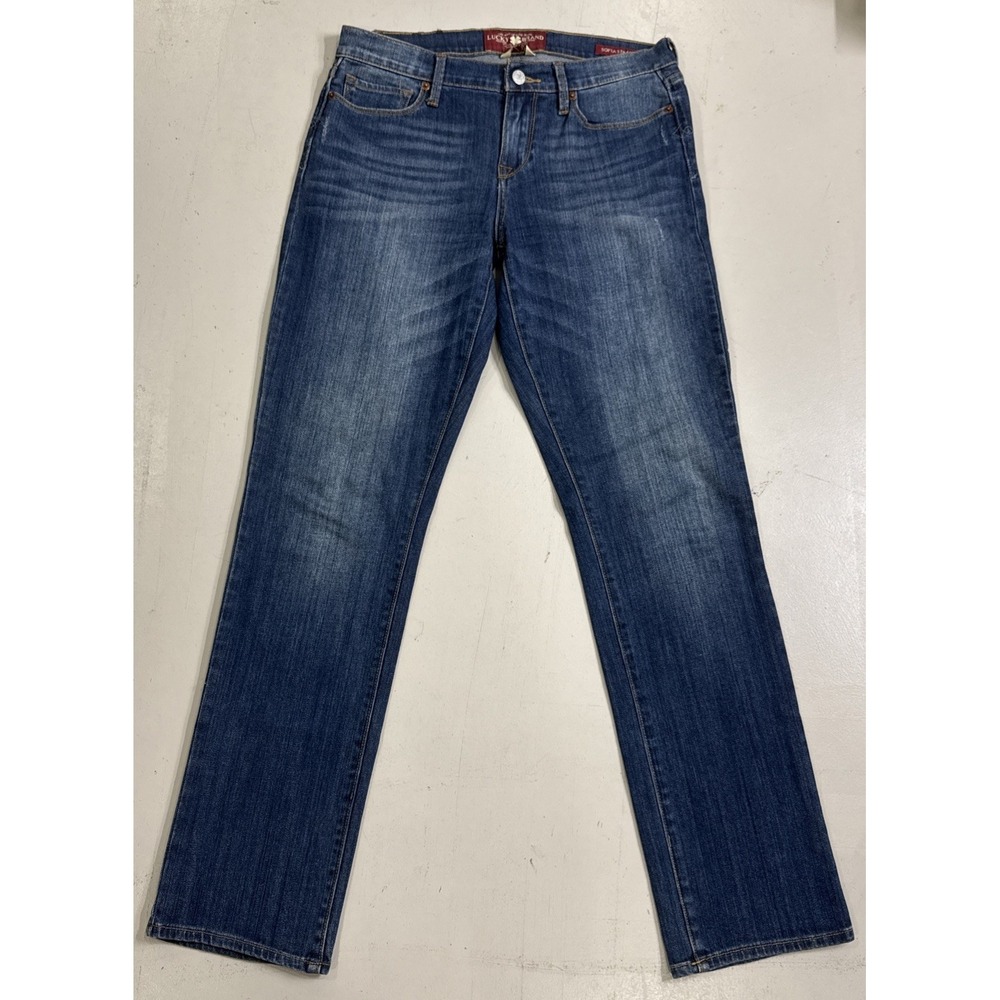 Y2K Lucky Brand Designer Jeans Womens 8 / 29 Sofia Straight Leg Stretch Vintage
